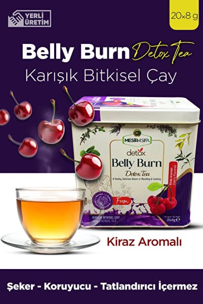 Mesirişifa Belly Burn Detox Çayı 8gr 20'li Doğal İçerikli Detoks Tea Shaker Hediyeli.