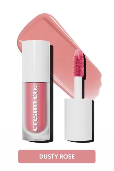 Cream Co. Allık Ruj Göz Farı Glow Tint Dusty Rose Nemlendirici Makyaj | Gülkurusu | Hyaluronik Asit Peptit