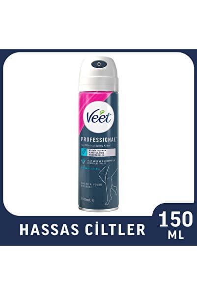 Veet Professional Tüy Dökücü Krem Sprey Bacak&Vücut Bölgesi Hassas Ciltler 150ml