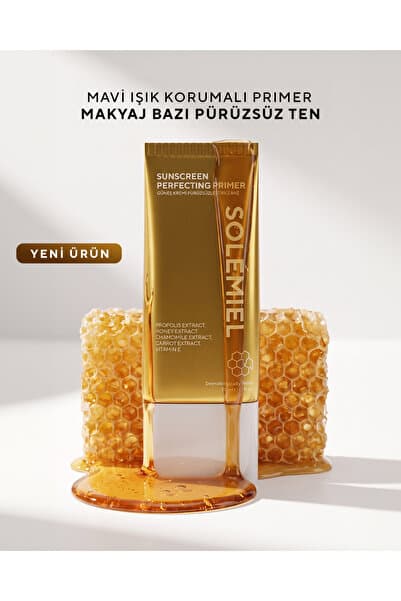 Solemiel Primer, Mavi Işık Korumalı, Makyaj Bazı, Pürüzsüz ve Aydınlık Görünüm, Nemlendirici Etkili 50ML