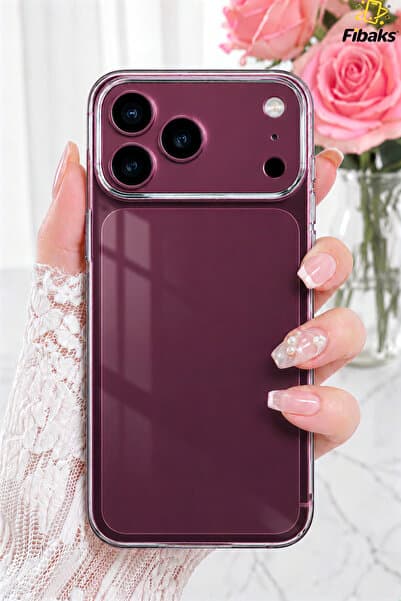 Fibaks iPhone 17 Pro Max/18 Pro Max Kılıf Şeffaf Kamerası Açık Korumalı Yumuşak Darbe Emici Ince Esnek Silikon Kapak
