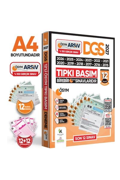 Karakutu Yayınları 2027 DGS Çıkmış Soru Tıpkı Basım ÖSYM TAM Kitapçık SAY-SÖZ-TM 12li Deneme D. Çözümlü Türkiye G.
