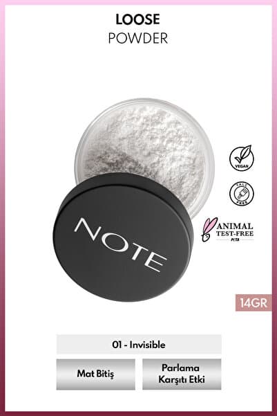 Note Cosmetics Loose Powder Makyaj Sabitleyici Matlaştırıcı Toz Pudra - 01 Invisible