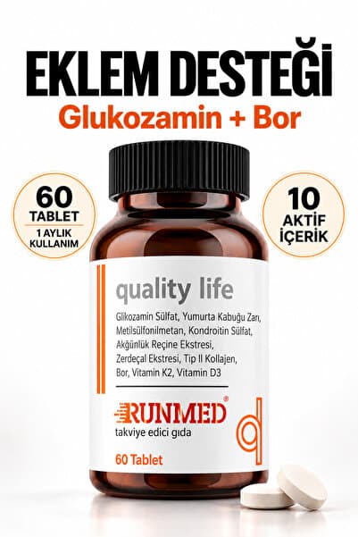 Quality Life Runmed Glukozamin Kondroitin Tip 2 Kolajen D3 K2 Glucosamine Chondroitin Msm Glikozamin Kollagen