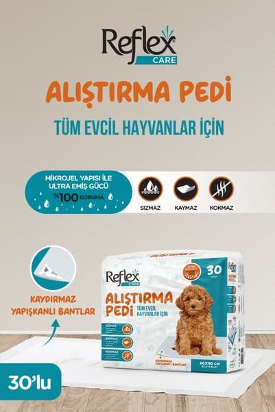 Reflex Care Köpekler için Alıştırma Pedi 60x90 cm 30 Adet