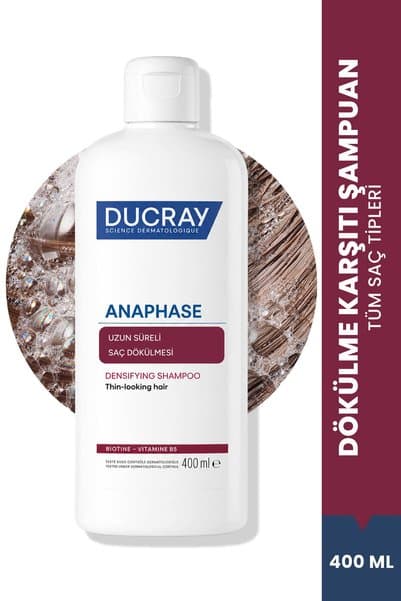Ducray Anaphase Densifying Saç Dökülmesine Karşı Şampuan İncelmiş ve Seyrekleşmiş Saçlar için 400 ml