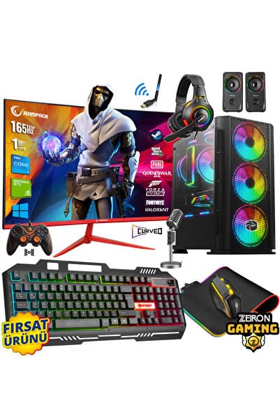 Zeiron Galaxy Ryzen 5 3600 16GB DDR4 512GB NVMe M.2 SSD RX580 8GB 24" 165Hz Hazır Sistem Oyuncu Bilgisayarı