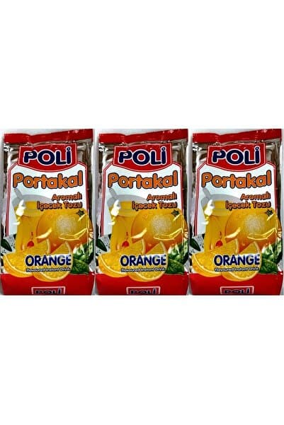 Poli Portakal Aromalı İçecek Tozu Oralet 3 Adet X 300 Gram