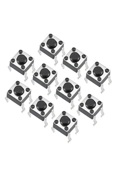 Genel Markalar 10 Adet - 4 Pin Push Buton (6x6x5mm)