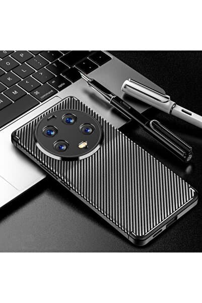 Rivor Xiaomi Mi 13 Ultra Kılıf 3d Kamera Korumalı Darbe Emici Karbon Desenli Renk Atmaz Silikon Kapak