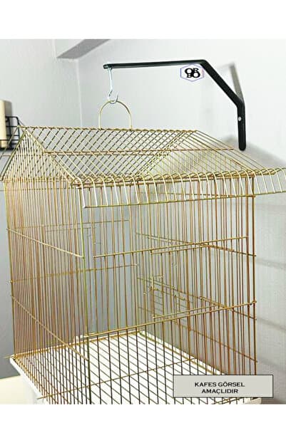 ORBO SAC Kafes Askı Ayaklığı MODERN DUVAR APATATI Siyah ( DEMONTE/ 15KG YÜK KAPASİTESİ)