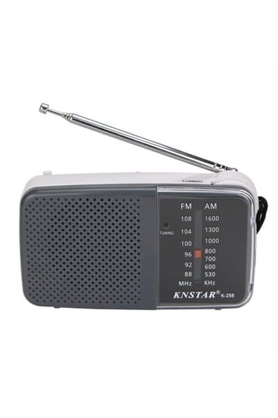 k knstar Radyo Pilli Cep Radyosu Fm-am Güçlü Çekim Kaliteli Kulaklık Girişi Olan El-cep-deprem Çantası Radyo