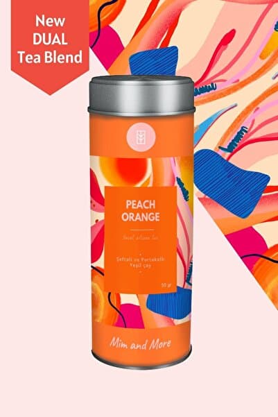 Mim and More Peach Orange Tea - Şeftali Ve Portakallı Yeşil Çay 50 gr