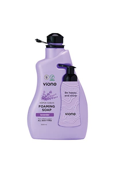 Köpük Sabun 2 lt Lavanta Köpük Yapıcı Sabunluk Hediyeli