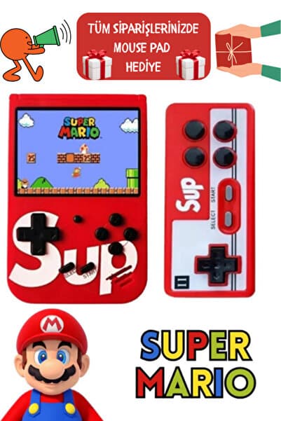 Sup Çift Kol 400 Nostalji Oyunlu Mini Atari