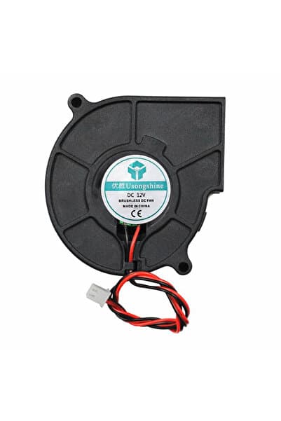 ROBİZ 5015 12V DC Salyangoz Fan 2 Pin 3D Yazıcı Soğutma Fanı Santirfüj Havalandırma Klima Türbin Kuluçka