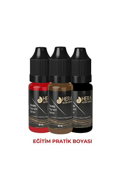 Hera Altın Oran 3 Adet Eğitim Ve Pratik Için Kaş, Dudak, Eyeliner Lateks Pigmenti