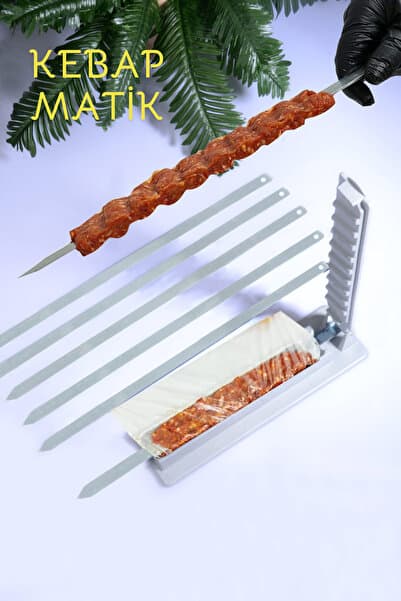 Porselen Diyarı Kebapmatik Adana Urfa Kebap Kalıbı Aparatı Pratik Hızlı Kebap Makinesi Kutusu