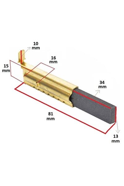 VESTEL SAMSUNG ARİSTON Çamaşır Makinesi Motor Kömürü Saclı ( 13.5X5X40 ) 2 Li - 551842222