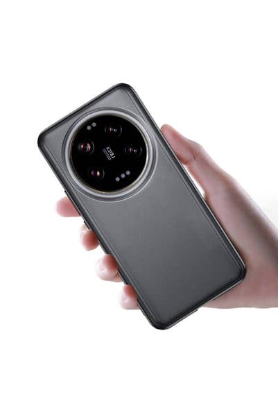 Rivor Xiaomi Mi 14 Ultra Uyumlu Kılıf Kamera Çıkıntılı Köşe Korumalı Mat Transparan Sert Kapak