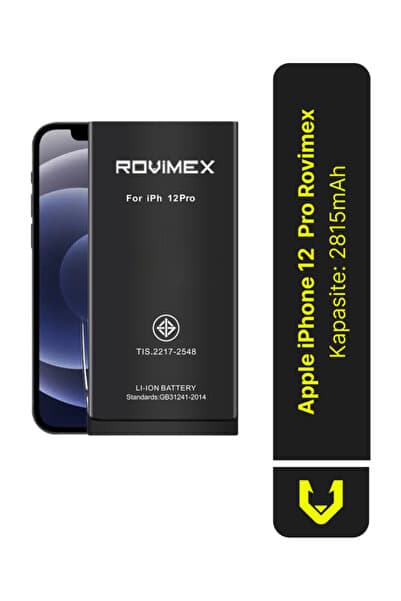 Rovimex Apple iPhone 12 Pro Batarya Pil - 2815 mAh