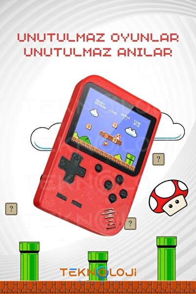 Teknoloji Gelsin 400 Oyunlu Mini Atari Gameboy Oyun Konsolu Gamebox Kollu Atari