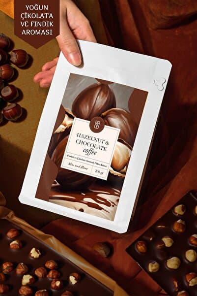 Mim and More Hazelnut & Chocolate Coffee Fındık Ve Çikolata Aromalı Kahve Filtre Kahve, 200 gr