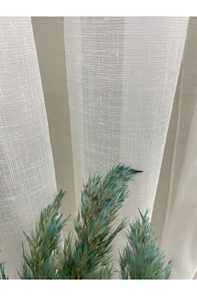 Brillant Naturel Keten Tül Perde 1/2,50 Plle - Ekru