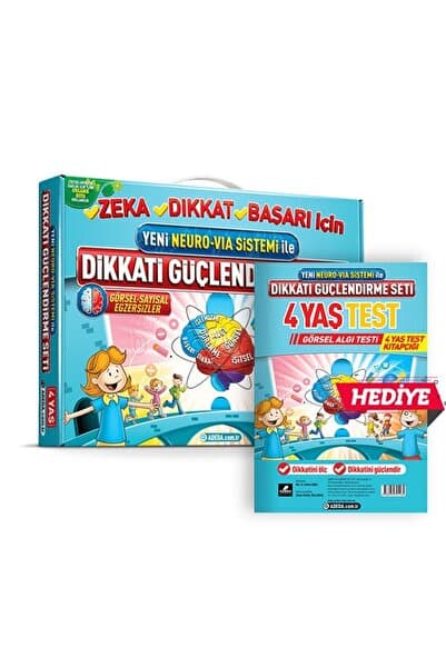 Adeda Yayınları Adeda Neuro Via Dikkati Güçlendirme Seti 4 Yaş ve Görsel Dikkat