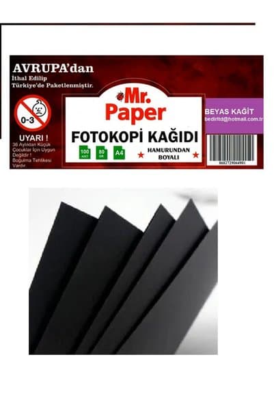 MR SİYAH 80 GR A4 100 LU FOTOKOPİ KAĞIDI