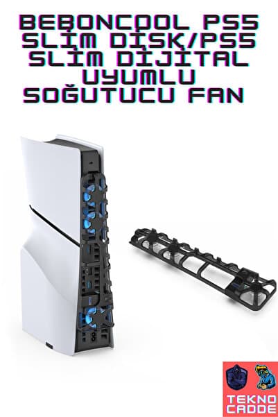 beboncool Tp5-3538 Ps5 Slim Disk/ps5 Slim Dijital/ps5 Pro Versiyon Uyumlu Işıklı Arka Soğutucu Fan