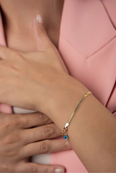 Göz Boncuklu Viyana Altın Bileklik