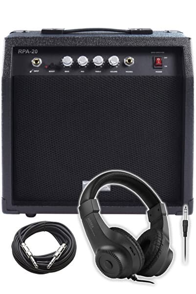 Midex Midex Rpa-20bk-hd Bas Gitar Amfisi 20 Watt (KULAKLIK VE JAK KABLOSU DAHİL)