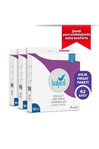 Koltuk Altı Pedi Ter Emici Yapraklar 42 Adet ( 3 Kutu)