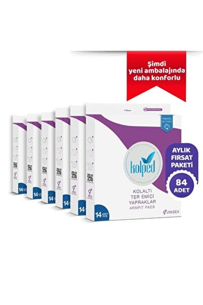 Koltuk Altı Pedi Ter Emici Yapraklar 84 Adet ( 6 Kutu)