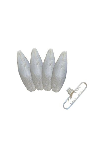 Pet Materyal 4 Adet Temizlenmiş Mürekkep Balığı (KALAMAR) Kemiği 7-8cm Ve Tutacak