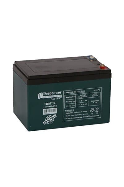 DEEPPOWER 12 V 14 Ah Jel Akü Elektrikli Bisiklet/ Motosiklet Akü Güneş