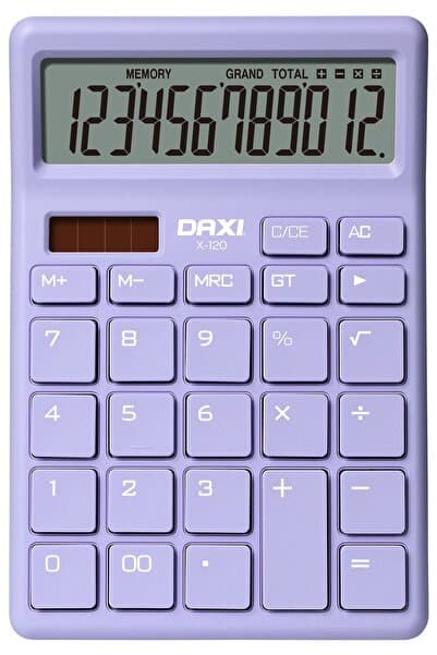 Daxi X-120 LİLA 12 HANELİ HESAP MAKİNESİ