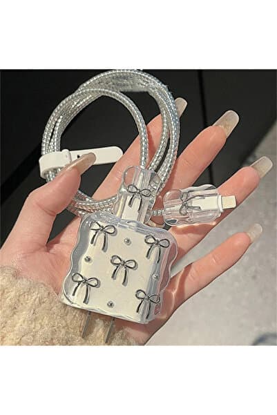 18W/20W/25W Uyumlu Şarj Kılıfı – Örme Kablo Toparlayıcı, Kablo Koruyucu ve Düzenleyici Aparat