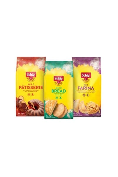 Schar Glutensiz 3'lü Un Seti (1 kg Mix B + 1 kg Mix C + 1 kg Mix Farina )