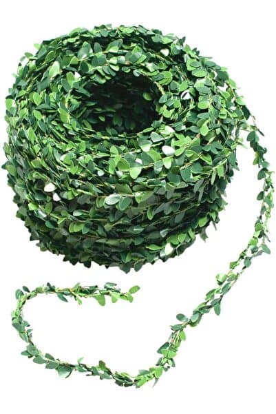 Dekoratif Yapraklı Tel 7 Metre Süs Çiçek – Dış Mekan Sarmaşık Bitkileri koza gift