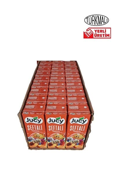 JUCY MEYVE SUYU JUCY 200 ML ŞEFTALİ NEKTARI 1 KOLİ 27 ADET