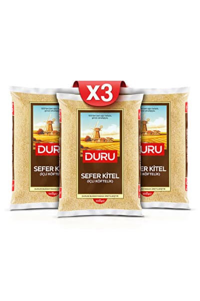 Duru Bulgur 3'lü Sefer Kitel bulgur (İçli Köftelik) 1 Kg