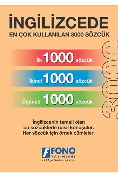 Fono Yayınları Ingilizce Ilk 3000 Sözcük