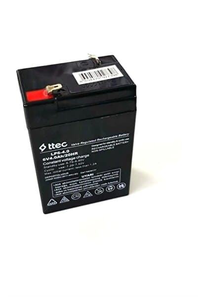 Ttec -ceta-6 Volt 4 Amper Akü ( 6 V 4 Ah ) Standart Akü ( Yeni Akü Ocak 2024 ) Akü 6v-4ah