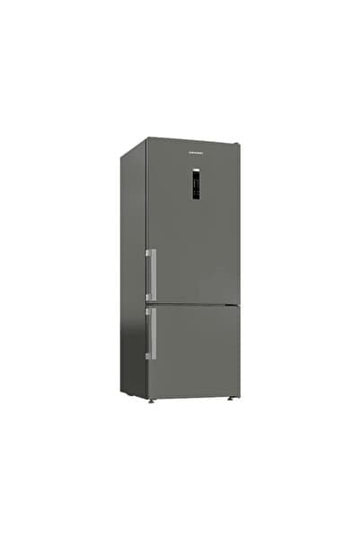 Grundig GPKND 475 MG E Enerji Sınıfı 475L Duo-No Frost Alttan Donduruculu Buzdolabı Koyu Gri