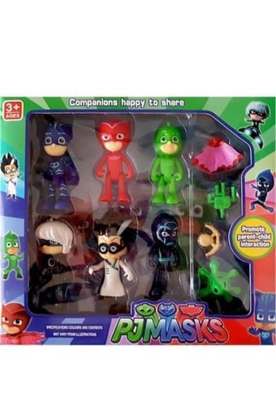 can oyuncak Pj Masks 10'lu Pijamaskeliler Figür Oyuncak Seti