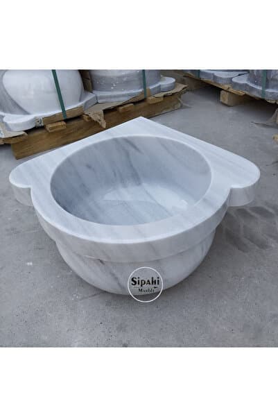 SİPAHİMARBLE Marmara Mermer Düz Köşe Kurna