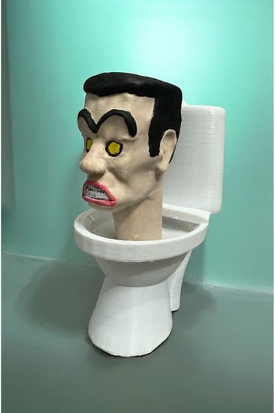 Suelo Butik Skibidi Toilet G Man Oyuncak Figür Şibili Tuvalet G Man 13 Cm