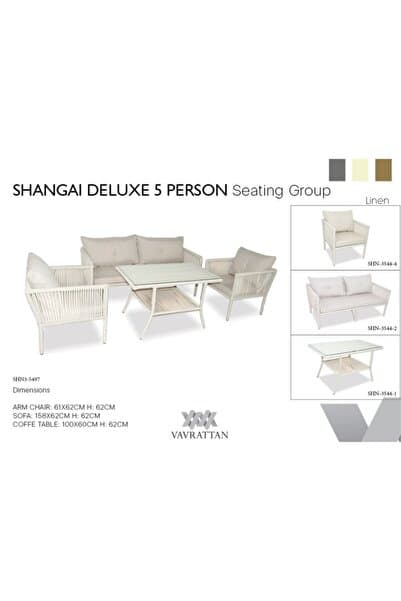 VAVRATTAN Shangai Deluxe 5 Kişilik - Keten